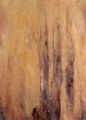Koula Bekiari, Willow trees, oil on cardboard, 98 x 71 cm