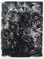 Koula Bekiari, Daisies I, 1950, woodcut, 39.5 x 29.5 cm