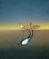 Λυδία Δαμπασίνα, Le cricquet (το τριζόνι), 1982, κόντρα πλακέ, γύψος, ακρυλικό, αερογράφος, 113 x 100 εκ.