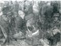 Πελαγία Κυριαζή, Ενότητα "Χρονικό", Επιστροφή, 1987, σχέδιο, 150 x 200 εκ.