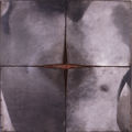 Βασίλης Γέρος, Έξοδος, 2006, οξειδώσεις σε χάλυβα, 70 x 70 εκ.