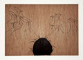 Dimitris Foutris, The Black Lake (The People, The World, The Public, Politics), 2012, plywood (birch), casein paint, 80 x 115 cm