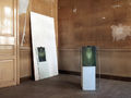 Δημήτρης Φουτρής, Άτιτλο (Πράσινη Πύλη), 2013, φορμάικα, ρυζόχαρτο, γυαλί, ψηφιακή εκτύπωση, πιαστράκι, ξύλινη βάση, διαστάσεις μεταβλητές