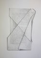 Γιώργος Τσεριώνης, Απομνημονεύματα, 2017, μελάνι και μολύβι σε χαρτί, 90 x 70 εκ.