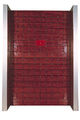 Stergios Stamos, Socrates΄ plea, first picture, 2003, installation, aluminium, cursive writing on PC, lamps, plexiglas, wood, mixed technique on canvas, 242 x 172 x 110 cm. Text: excerpt from Socrates΄ plea in ancient Greek