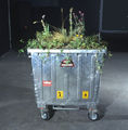 Martha Dimitropoulou, Big green, 2004, garbage container, plants