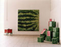 Martha Dimitropoulou, Watermelons, 1996-97, wood, oil paint, various dimensions