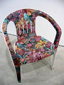Martha Dimitropoulou, Cinderella, 2004, patio chair, acrylic paint
