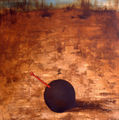 Νίκος Μιχαλιτσιάνος, Βέλος, 1998, λάδι σε καμβά, 120 x 120 εκ.
