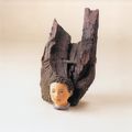 Titika Salla, Angel, wood, terracotta, 62 x 30 x 16 cm