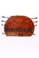 Titika Salla, Musical instrument, construction, wood, natural organisms, 52 x 31 x 9 cm