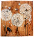 Titika Salla, Chicory - Dandelion IΙΙ, 2000, painting on wood, 24 x 34 cm