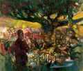 Tassos Missouras, Meat eaters, 1994-95, oil on canvas, 150 x 180 cm