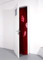 Maro Michalakakos, Untitled, 2001, wooden door and velvet, variable dimensions