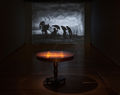 Μάρω Μιχαλακάκου, In Between, 2007, ψηφιδωτό σε ξύλινο τραπέζι, 110 x 75 εκ., άποψη της έκθεσης "Η Υπέρβαση της Άβυσσος", Κέντρο Σύγχρονης Τέχνης Θεσσαλονίκης (φωτό: Ιωάννα Φωτιάδου)