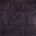 Dimitris Tragkas, The Bound Cross, 1989, mixed media on canvas, 180 x 180 cm