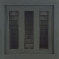 Dimitris Tragkas, Black Boxes, 1998, tar paper, 52 x 52 x 17 cm