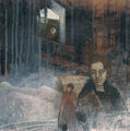 Μαριλίτσα Βλαχάκη, Χωρίς τίτλο, 2005, μικτή τεχνική, 70 x 70 εκ., ομαδική έκθεση "Μαρία Πολυδούρη, Χώρος Τέχνης 24, Αθήνα
