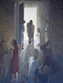 Marilitsa Vlachaki, Untitled, 1987, egg tempera on canvas, 100 x 80 cm