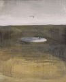 Μαριλίτσα Βλαχάκη, Χωρίς τίτλο, 1996, μικτή τεχνική (σκόνες και ακρυλικά), 130 x 100 εκ.