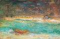 Γιάννης Καστρίτσης, Όνειρο Ι, 2001, λάδι σε μουσαμά, 176 x 272 εκ.