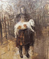 Γιάννης Καστρίτσης, Χωρίς τίτλο, 2003, λάδι σε μουσαμά, 203 x 172 εκ.