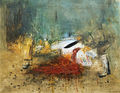 Γιάννης Καστρίτσης, 9:00 π.μ., 2003, λάδι σε μουσαμά, 197 x 255 εκ.
