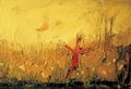 Irene Kana, Little Scarecrow, 2000, oil on canvas, 50 x 70 cm