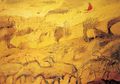 Ειρήνη Κανά, Χρυσά πρόβατα, 2000, λάδι σε μουσαμά