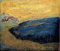 Ειρήνη Κανά, Ύδρα, 2002, λάδι σε μουσαμά