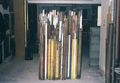 Βασίλης Σκυλάκος, Χωρίς τίτλο, 1990, ξύλινο γλυπτό, 180 x 110 x 25 εκ.