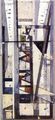 Jannis Spyropoulos, Stairs B, 1958, oil on hardboard, 100 x 52 cm