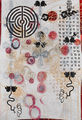 Έφη Χαλυβοπούλου, Garden, 2011, μικτά υλικά σε χαρτί, 198 x 136 εκ.