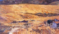 Ανδρέας Κοντέλλης, Κάμπος το μεσημέρι, 2004, λάδι σε καμβά, 110 x 190 εκ.