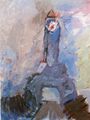 Σταύρος Ιωάννου, Χωρίς τίτλο, 1988, λάδι σε καμβά, 200 x 150 εκ.