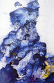 Maria Giannakaki, The store on Mitropoleos street, 1999, mixed media on rice paper, 180 x 120 cm