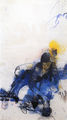 Maria Giannakaki, She doesn΄t know if she likes them, 2000, mixed media on rice paper, 120 x 70 cm