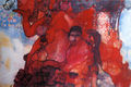 Maria Giannakaki, The couple, 2001, mixed media on paper, 130 x 180 cm