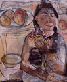 Μαρία Γιαννακάκη, Χωρίς τίτλο, 1991, μικτή τεχνική σε χαρτί