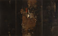 Jannis Spyropoulos, Triptych A, 1963, mixed technique on canvas, 162 x 254 cm