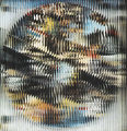 Γιώργος Ζογγολόπουλος, Έκθεση Ελληνοαμερικάνικης Ένωσης,1971, πλεξιγκλάς και φως, 70 x 75 x 15 εκ.