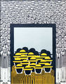 Yannis Gaïtis, The mirror no. 2 or In the Mirror, 1979-80, oil on canvas, 146 x 114 cm