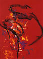 Θεόδωρος Στάμος, Ατέρμονο Πεδίο-Σειρά D-A,  #5, 1993, ακρυλικό και λάδι σε χαρτί, 78 x 57 εκ.