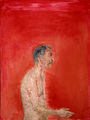 Chronis Botsoglou, Self portrait, 1980, oil on canvas, 80 x 60 cm