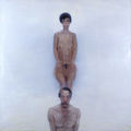 Chronis Botsoglou, Woman and man, 1981, oil, 150 x 150 cm