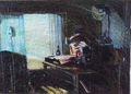 Miltos Michailidis, The studio of V, 2006, mixed media, 87 x 123 cm
