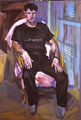 Μιχάλης Μαδένης, Ο Κούρδος Κέιφι, 2000, λάδι σε μουσαμά, 212 x 142 εκ.