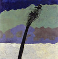Tassos Mantzavinos, Landscape, 1994, oil on canvas, 160 x 160 cm