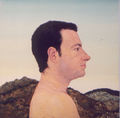 Emmanouil Bitsakis, Portrait-Hydra, 2002, oil on canvas, 25 x 25 cm