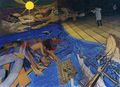 Γιάννης Παπαγιάννης, Ο Gericault ζωγραφίζει το ναυάγιο της Μέδουσας,1999-2000, λάδι σε μουσαμά, 220 x 300 εκ.